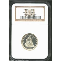 1885 25C PR65 Cameo NGC.