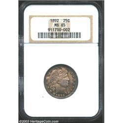 1892 25C MS65 NGC.