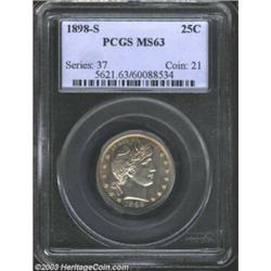1898-S 25C MS63 PCGS.