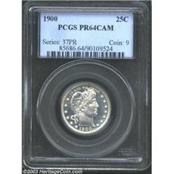 1900 25C PR64 Cameo PCGS.