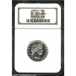 1910 25C PR66 Cameo NGC.