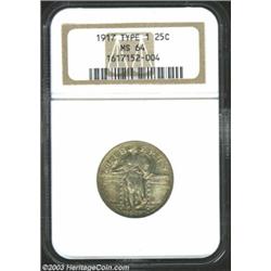1917 25C Type One MS64 NGC.