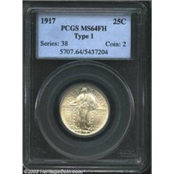 1917 25C Type One MS64 Full Head PCGS.