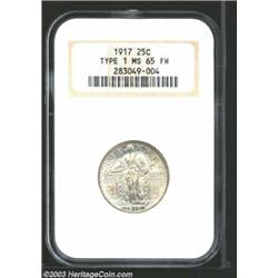1917 25C Type One MS65 Full Head NGC.
