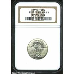1917 25C Type One MS65 Full Head NGC.