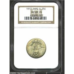 1917 25C Type One MS65 Full Head NGC.