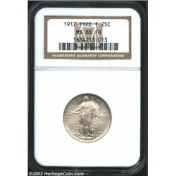1917 25C Type One MS65 Full Head NGC.