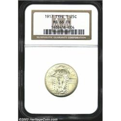 1917 25C Type One MS66 Full Head NGC.