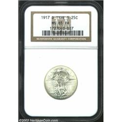 1917-D 25C Type One MS65 Full Head NGC.