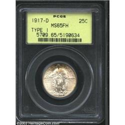 1917-D 25C Type One MS65 Full Head PCGS.