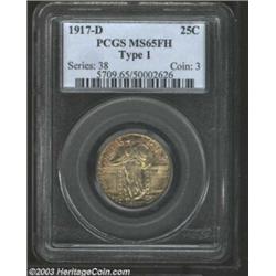 1917-D 25C Type One MS65 Full Head PCGS.