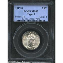 1917-S 25C Type One MS65 PCGS.