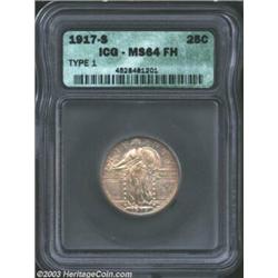 1917-S 25C Type One MS64 Full Head ICG.