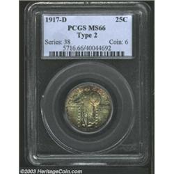 1917-D 25C Type Two MS66 PCGS.