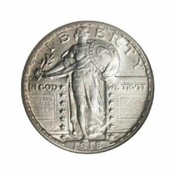 1918-D 25C MS65 Full Head NGC.
