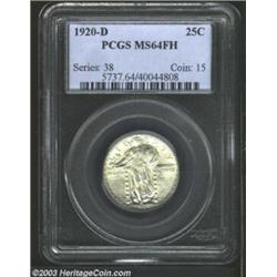 1920-D 25C MS64 Full Head PCGS.