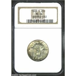 1920-S 25C MS64 NGC.