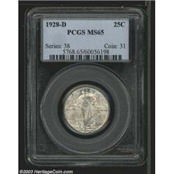 1928-D 25C MS65 PCGS.