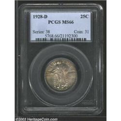 1928-D 25C MS66 PCGS.