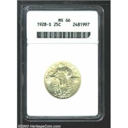 1928-S 25C MS66 ANACS.