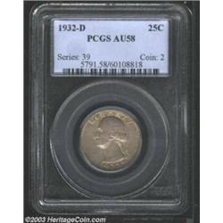 1932-D 25C AU58 PCGS.