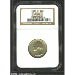 1932-D 25C MS61 NGC.