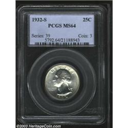 1932-S 25C MS64 PCGS.