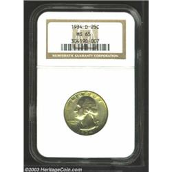 1934-D 25C MS65 NGC.