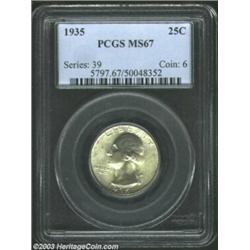 1935 25C MS67 PCGS.