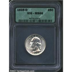 1935-D 25C MS66 ICG.