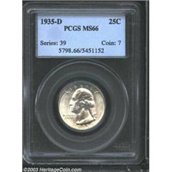1935-D 25C MS66 PCGS.