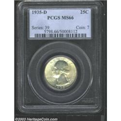 1935-D 25C MS66 PCGS.