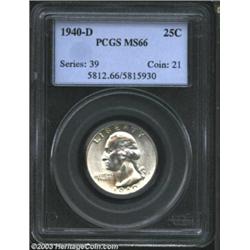1940-D 25C MS66 PCGS.