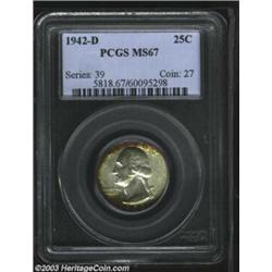 1942-D 25C MS67 PCGS.