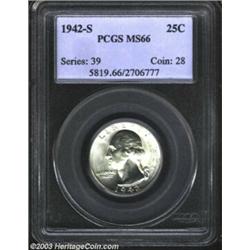 1942-S 25C MS66 PCGS.