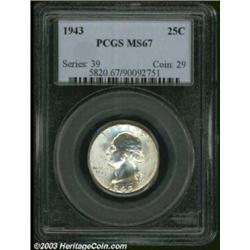 1943 25C MS67 PCGS.