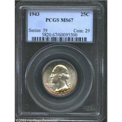 1943 25C MS67 PCGS.