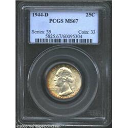 1944-D 25C MS67 PCGS.