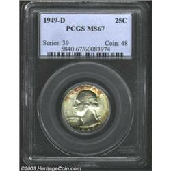 1949-D 25C MS67 PCGS.