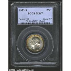 1952-S 25C MS67 PCGS.