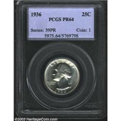 1936 25C PR64 PCGS.