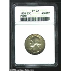 1938 25C PR67 PCGS.