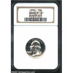 1950 25C PR67 Cameo NGC.