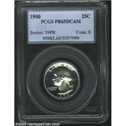 1950 25C PR65 Deep Cameo PCGS.