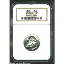 1951 25C PR67 Cameo NGC.