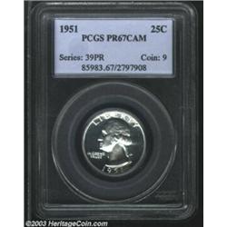 1951 25C PR67 Cameo PCGS.
