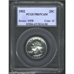 1952 25C PR67 Cameo PCGS.