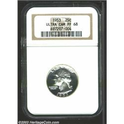1953 25C PR68 Deep Cameo NGC.