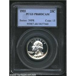 1955 25C PR68 Deep Cameo PCGS.