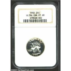 1955 25C PR68 Deep Cameo NGC.